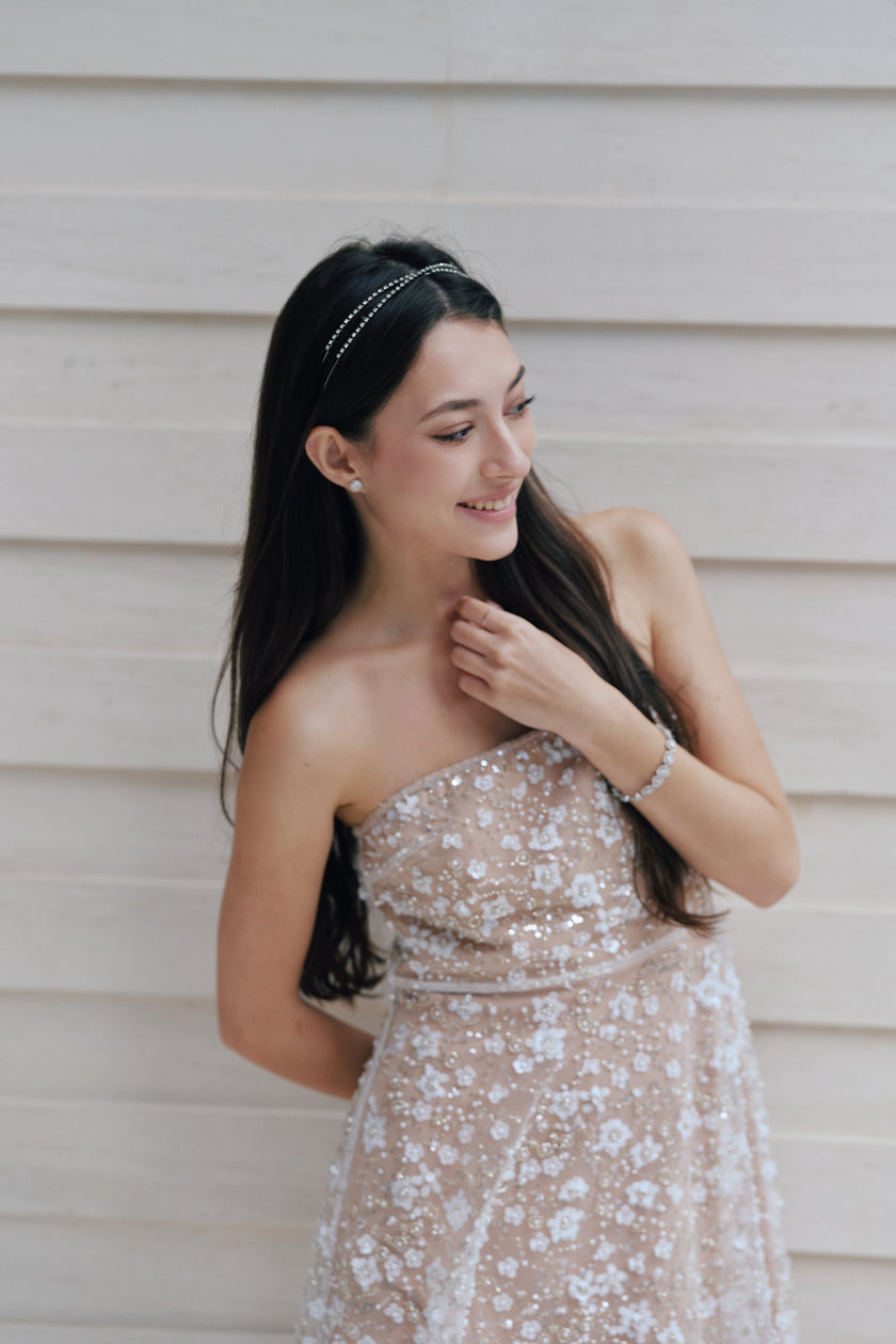 Sparkling Strapless Mini Dress