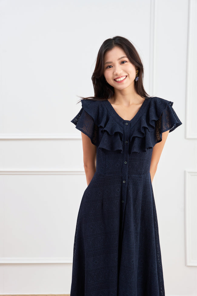 Bohemia Navy Maxi Dress