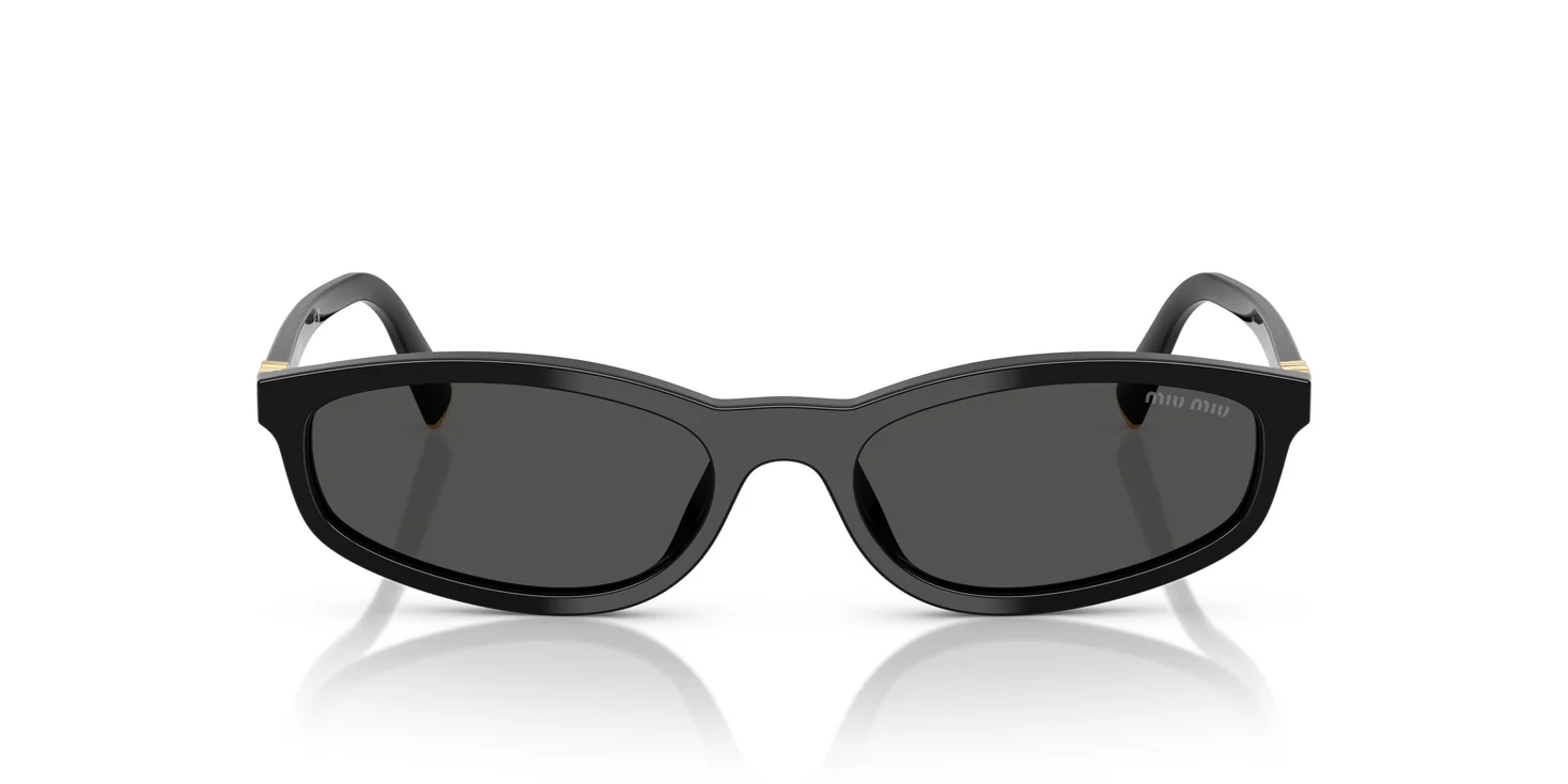 Black Oval Retro Chic Sunglasses