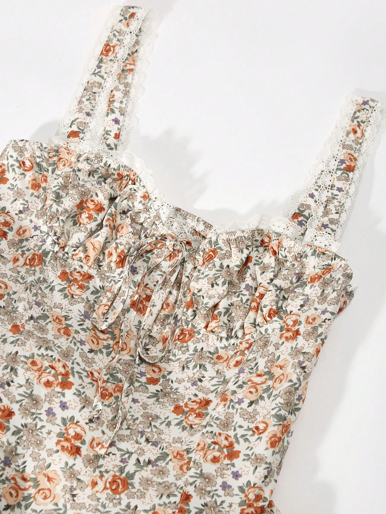 Elegant Women Floral Print Sleeveless Dress